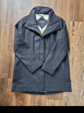 Pendleton Charcoal Wool-Blend Overcoat